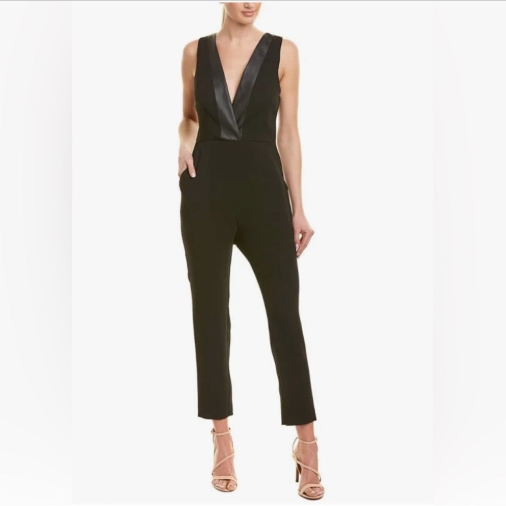 BCBGeneration Women’s Tuxedo Black Jumpsuit.  Size 2